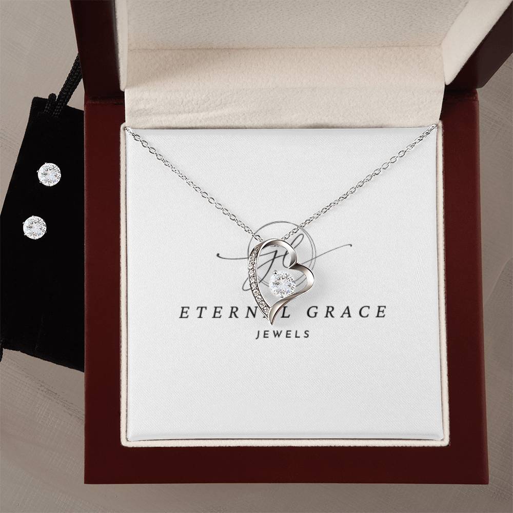 Eternal Grace Forever Love Necklace and Earrings Set