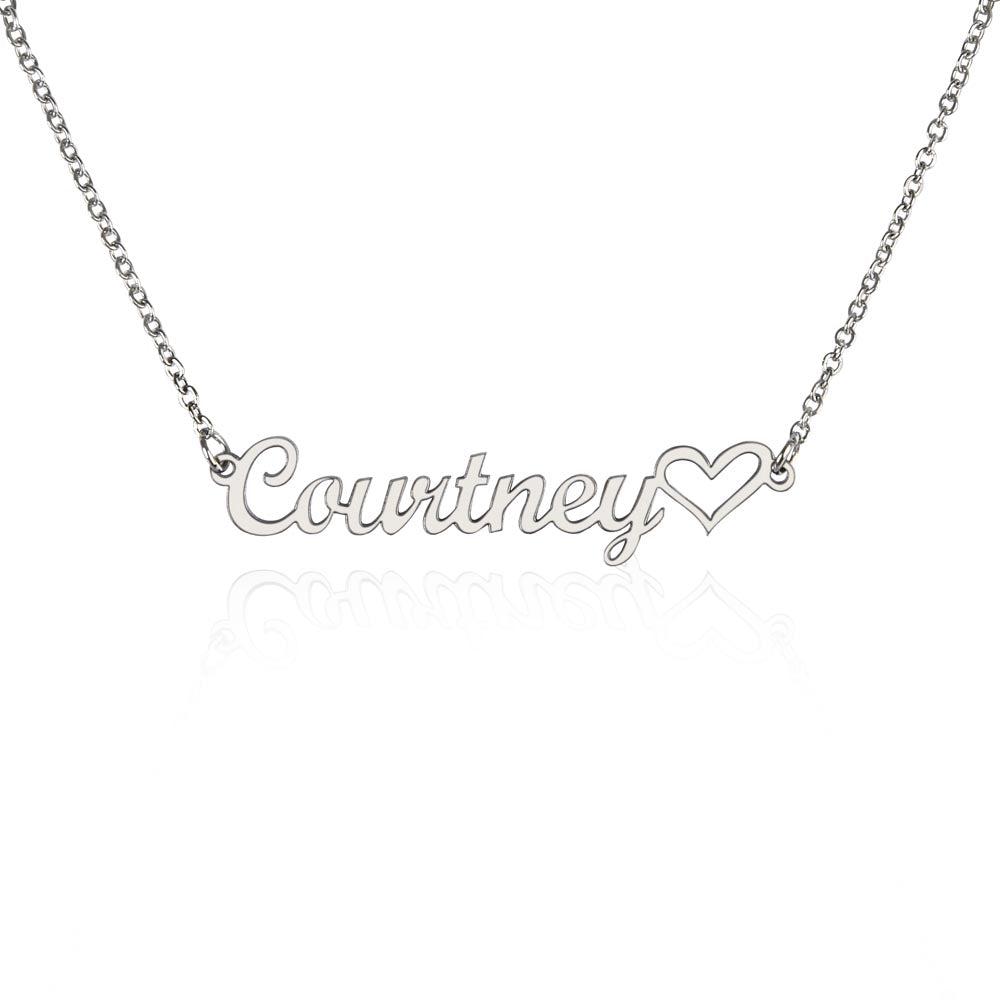 Eternal Grace Custom Heart Name Necklace