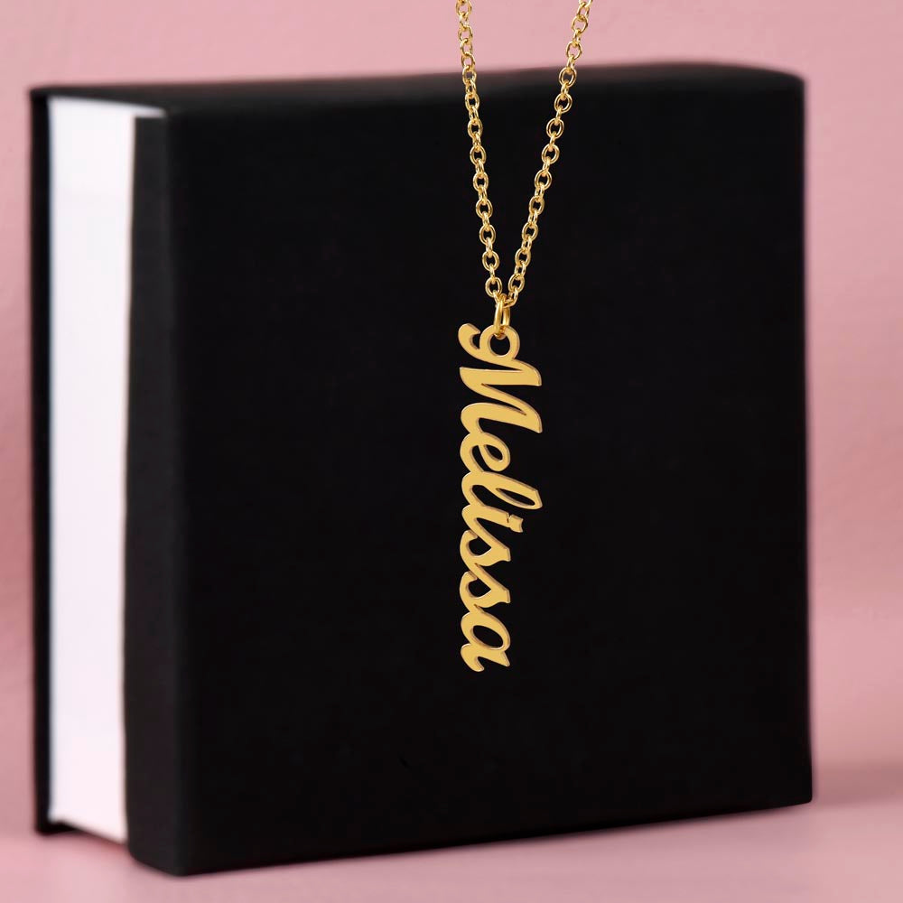 Eternal Grace Vertical Name Necklace