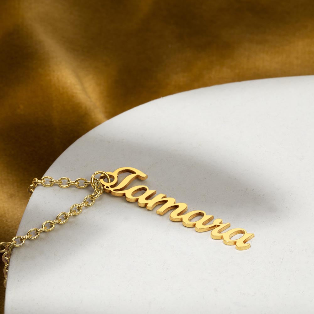 Eternal Grace Vertical Name Necklace