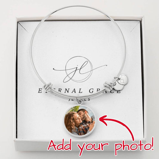 Eternal Grace Custom Circle Bangle Bracelet